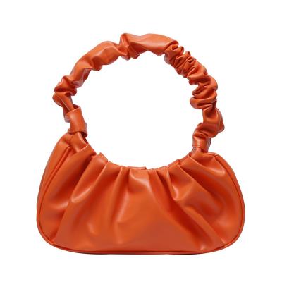 China 2023 New Arrival Motion Sensing Pocket Shape Mini Cloud Custom PU Leather Handbags Luxury Ladies Handbag Small For Women Shoulder Bag for sale