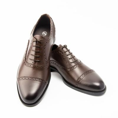 China Breathable Handmade Italian Style Dress Classic Salmon Mens Leather Oxfords Shoes for sale