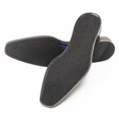 China Latest Design Round Sole Rubber Outsole Formal Durable Shoe Unique Custom Logo for sale