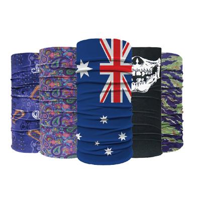 China Buff Bandana Organic Bandanas 100% Elastic Fitted Bandana Popular Custom Logo Print Polyester Bandana for sale