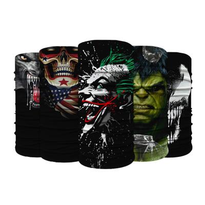 China Popular Men Women Custom Printed UV Neck Cuff Motorcycle Bandana Face Cover Headwear Sun Recycling Bandana for sale