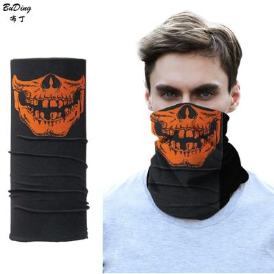 China Popular Wholesale Elastic Tube Hair Bands Skull Bandana for sale