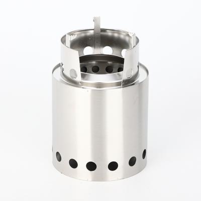 China Convenient Foldable Family Stainless Steel Wood Burning Outdoor Camping Stove for sale