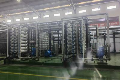 China Industrial Double Stage Reverse Osmosis Systems Auto Control Skid Mounted for sale