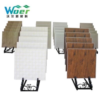 China Artistic Ceilings Cheap Price Vinyl Faced Decorative Aluminum Gypsum Ceiling Tiles For Home for sale