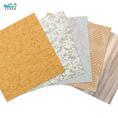 China High Quality Non Self Adhesive PVC 3D Ceiling Embossed Film Used For Gypsum Board for sale