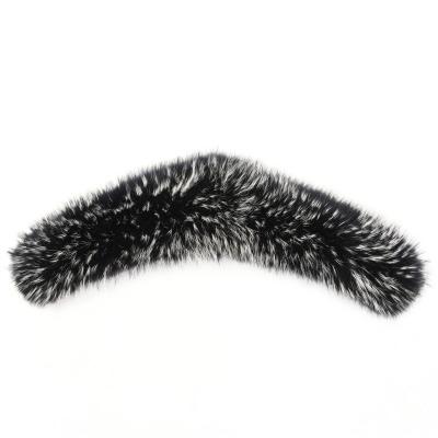 China Wholesale Garment Raccoon Fur Trim for Hood Detachable Fox Fur Collars for sale