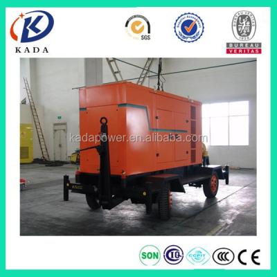 China Mobile Trailer Genset Trailer Generator 200KW Silent Truck Dynamo for sale