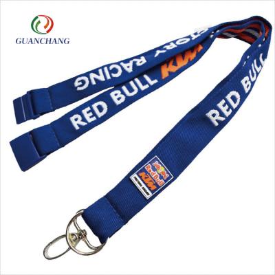 China Custom High Quality Elastic Polyester Fashion Polyester Jacquard Woven Lanyards for sale