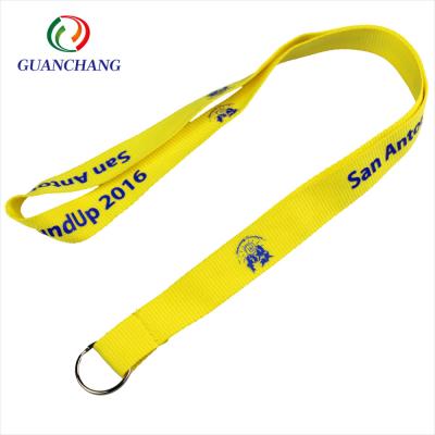 China Polyester Silk Screen Neck Strap Manufacturer Key Chain Lanyards Hook with Logo Custom Bottle Opener, Metal Pantone Color NC; GUA for sale