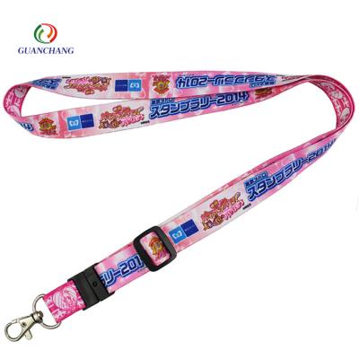 China Factory direct sale high quality polyester sublimation lanyard with custom logo ID card holder lanyard for sale