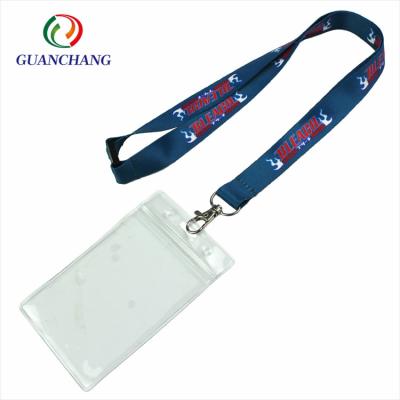 China Professional Custom Lanyard Pouch Logo Event Card ID Holder High Quality Sublimation Polyester With Plastic Accessory for sale