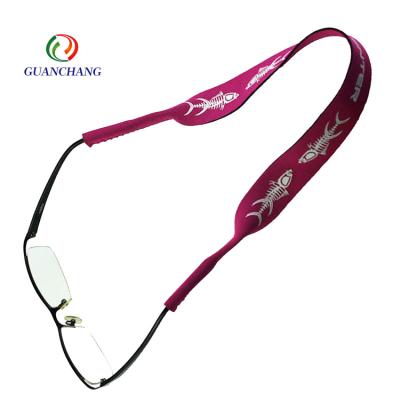 China Promotion or business gift / factory price custom high quality sports mobile AC neoprene flat lanyard sun glass lanyard for sale