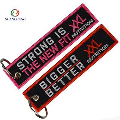 China Promotion Gift Cheap Fashion Embroidered Key Chain Lanyard Custom for sale