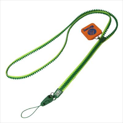 China Plastic Promotional Gifts Mobile Phone Neck Strap Zipper Lanyard for sale