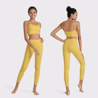 China Breathable High Quality Yoga Sport Suit Active Wear Set For Women 2 Piece Clothing Sport Wear Yoga Fitness Set for sale