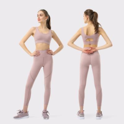 China Breathable Cheap Price Yoga Set Women Sports Bra And Leggings Sets Workout Sports Wear Running Yoga Set for sale