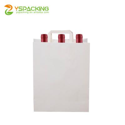 China White Paper Bag Recyclable Customized Shopping Clothing Shoes Inventory Tote Bags Recyclable Takeout Bags With Handles for sale