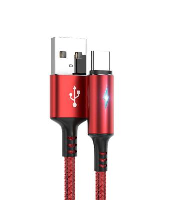 China iphone 2A Usb CableApple Braided Max xs8p11/12pro Data Cable With Light Creative Fast Charging Cable For iphone Usb Fast Cable for sale