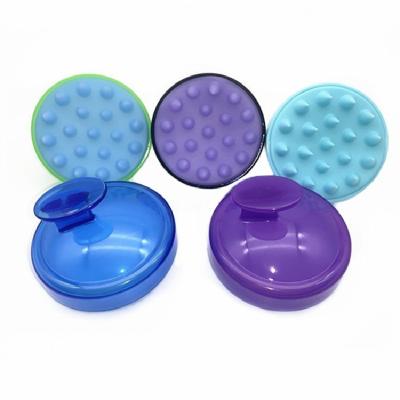 China New 2023 Portable Clean Head Brush Silicone Shampoo Head Hair Scalp Massager With Soft Silicone Comb X334 for sale