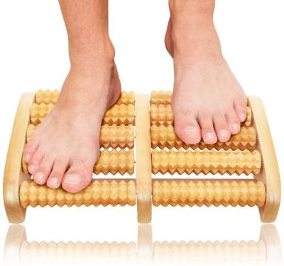 China Z112 Natural Wood Wooden Foot Massager Therapy Tools Wooden Foot Roller Body Massager for sale