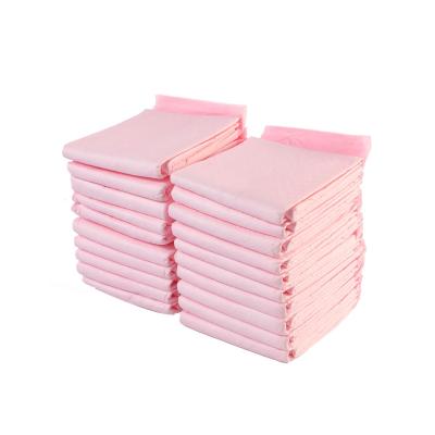 China Pink Stocked China Fiber Pet Training Protection Pee Pad Pet Training Puppy Pads Pet Training for sale