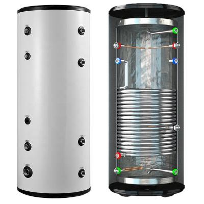 China Huishoudelijke warmwatertank met wisselspiraal 100L 200L 300L capaciteit Te koop