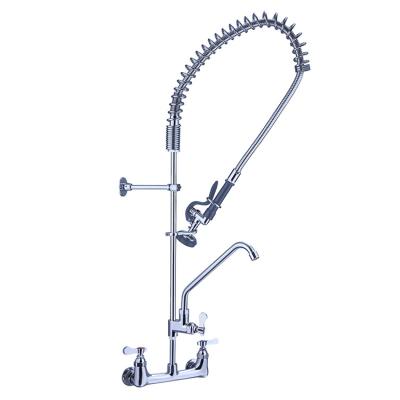 China New Single Professional American Supply Thermostatic Faucets Restaurant Wash Kitchen Stainless Steel Basin Faucet for sale