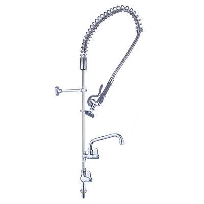 China Stainless Thermostatic Faucets UPC Spray Head Deck Mount Pre Flush Single Sprayer Hotel Canteen Sink Swing Kitchen Faucet for sale