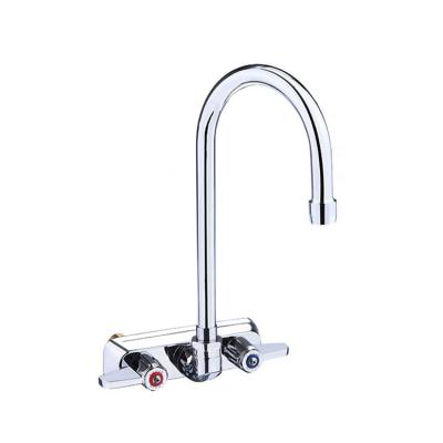 China Thermostatic Faucets Solid Brass Modern Best Two Handle Two Hole Wall Mounted Pull Down Eq Commercial Kitchen Faucet for sale