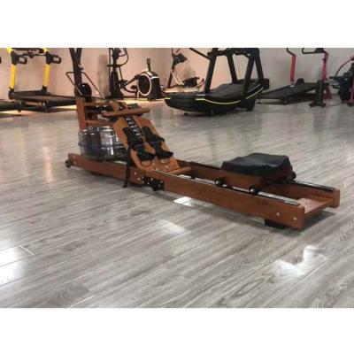 China Universal Commercial Home Fitness Equipment Gym Wooden Foldable Water Rowing Machine for sale