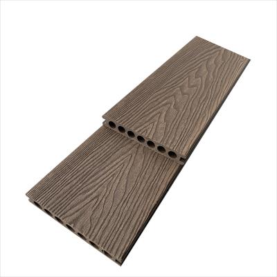 China Modern Plastic Solid Wood Composite Flooring Outdoor WPC Flooring 150*50mm Hardwood Flooring 50MM Thickness for sale