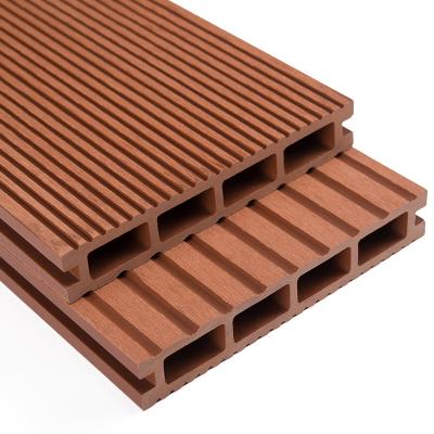 China Modern High Quality Outdoor Wood Plastic Composite Flooring 140*25 Lumber Tile WPC Garden Patio Balcony Deck for sale