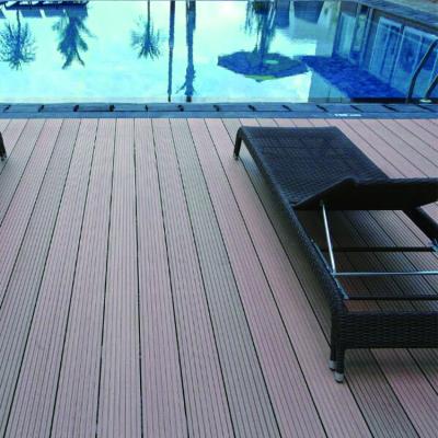 China Contemporary Plastic Exterior Wpc Wall Panels Waterproof Outdoor Flooring Around Swim Pool# for sale