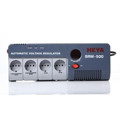 China SVC SRW 500W 500VAC 220V Voltage Regulator Stabilizers Socket Relay Control Price for sale