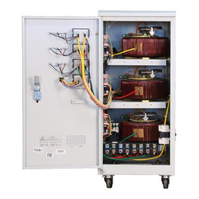 China SVC Copper Coil 20KW 20KVA Three Phase AC Servo Automatic Voltage Regulator Stabilizers AVR for sale