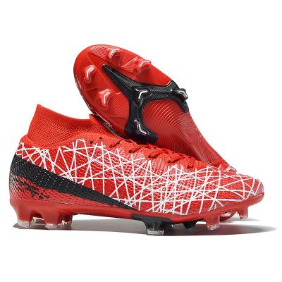 China Latest Design TPU Mid Cut Soccer Mens Soccer Shoes Customized Brand Soccer Boots Professional Design Soccer Boots Cleats for sale