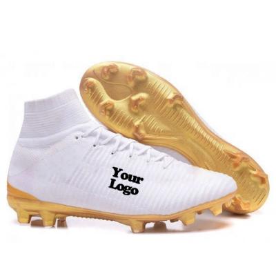 China Logo Soccer Shoes Fg Outdoor Custom Made High Quality Rubber Subject Chuteiras Botines De Futbol Football Boots for sale