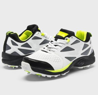 China White Sole EVA Custom Sports Spikes Cricket Shoes For Men for sale