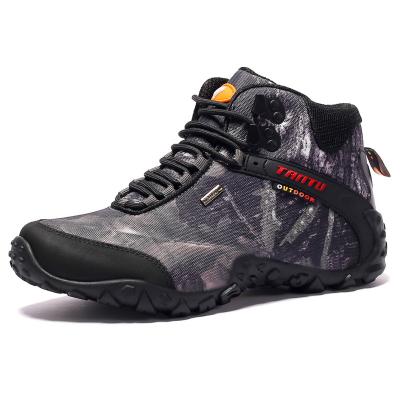 China Leather Waterproof EVA Custom Trekking Boots Hiking Shoes For Men Women for sale