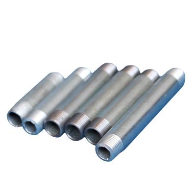 China Connect pipes hot dipped galvanized pipe nipple with boths end wire for sale