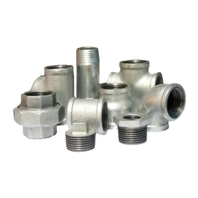 China Joining Pipe Lines 2017 Hot Selling Britain Standard BSPT Wire Galvanized Elblow Malleable Iron Pipe Fittings for sale