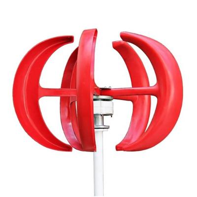 China Home and Commercial Use Energy Household Mini Wind Turbine Generator 100W 200W 300W Free Shaft Vertical Wind Turbine for Road Lighting Red Lantern for sale