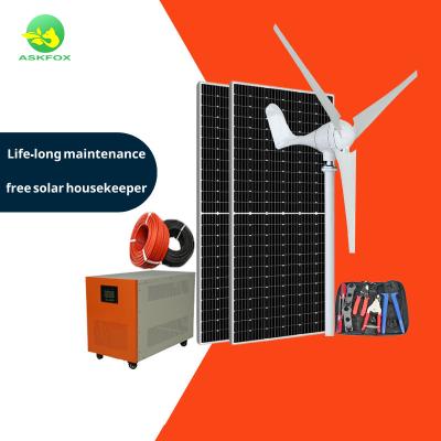 China Home and Commercial Use 3KW 220V New Energy Wind Generator Wind Turbine Alternative Energy Generator 2KW 3KW 5KW Solar and Wind Hybrid Energy System for sale