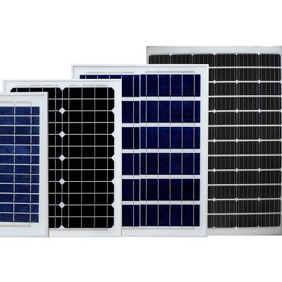 China Solar Photovoltaic Solar Panels 30W Flood Light Power Generation Panel Lamps Generation Panels 156.75mmx156.75mm for sale