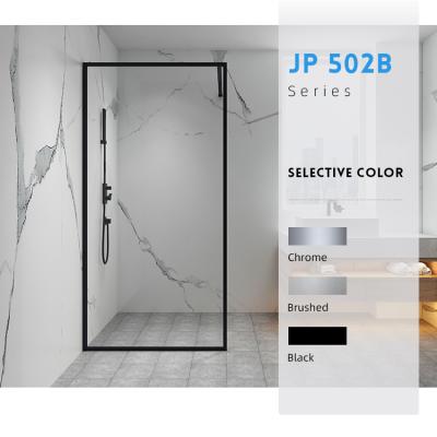 China Simple parts of modern tempered glass shower screen, walk-in shower enclosure shower door for sale