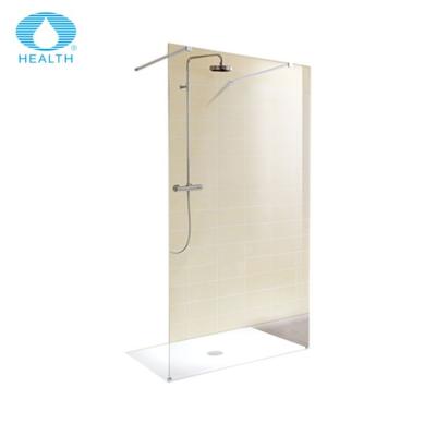 China Modern completely frameless one piece shower door for sale