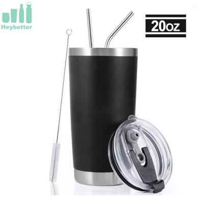 China Sustainable Popular 20oz Stainless Steel Tumbler With Straw for sale