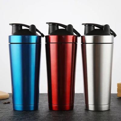 China Stainless Steel Insulation Shaker Protein Bottle 500ml Sustainable Sports Gym Shaker Bottle Customization for sale