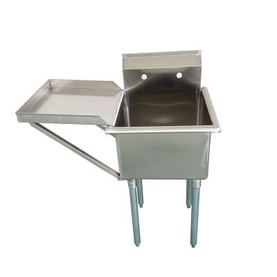 China Without Faucet Jincheng NSF Durable 304 Stainless Steel Utility Sink With Knock Down Drainer Budget Sink for sale